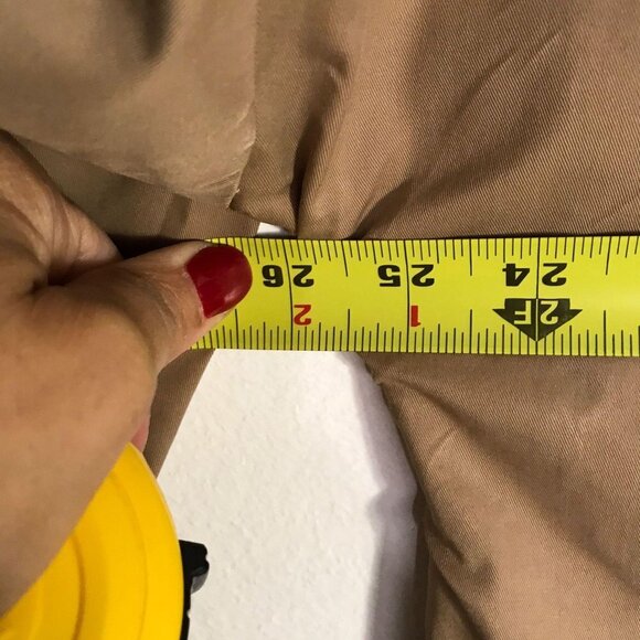 Miss Guided Brown Checkered Long Coat Size 10 - Picture 11 of 12